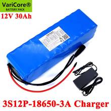 VariCore-batería de litio de 12V, 30Ah, 18650, 11,1 v, 12,6 v, 30000mah, para lámpara de Minero, bicicleta eléctrica de 800W + cargador 3A 2024 - compra barato