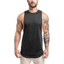 Men Fitness Vest Shirt Tank Top Singlet Gym Clothing Muscle Bodybuilding Stringer Tanktop Running Sleeveless tshirt 2024 - buy cheap