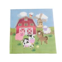 Farm Animals Theme Birthday Party Decoration Kids Paper Napkins Plates Cups Disposable Party Tableware Decorative Plates 2024 - buy cheap
