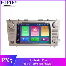 Reproductor multimedia con pantalla IPS y navegación GPS para Toyota, autorradio estéreo con Android 10, 4G, DSP, salida AV, DVD, navegador, Android 10, para Toyota Camry 2007 2008 2009 2010 2024 - compra barato