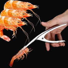 Stainless Steel Shrimp Peeler Prawn Shrimp Fishing Knife Lobster Shell Remover Peel Device Kitchen practical Seafood Tools 2024 - buy cheap