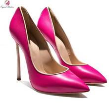 Women High Heels Pointed Toe Pumps Shoes Super High Metal Decoration Thin Heels Pumps Dress Party Woman Stiletto Big Size 34-45 2024 - buy cheap