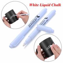 1PC Liquid Chalk Marker Pen White Chalk Pen Erasable Liquid Chalks For Glass Windows Chalkboard Marker Drawing Writing Supply 2024 - buy cheap