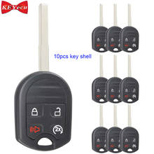 Keyecu-capa para chave remota, 10 peças, para ford escape, focus, fiesta, transit, connect, ouc6000022 2024 - compre barato