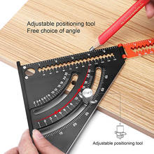 Folding Triangle Square Ruler Goniometer Speed Square Extendable Layout Tool 2-in-1 Measuring Tool For Carpentry Construction 2024 - buy cheap