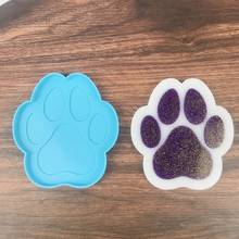 2022 New Dogs Paw Coaster Epoxy Resin Mold Cup Mat Pad Silicone Mould DIY Crafts Decorations Ornaments Casting Tools 2024 - buy cheap