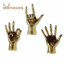 NORTHEUINS Resin OK Love Finger Figurines Modern Gesture Statues Christmas Decorations Desk Decor Interior for Home Sculpture 2024 - buy cheap