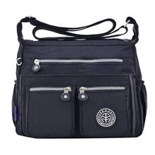 Women's Crossbody Bag Fashion Solid Color Water Repellent Nylon Shoulder Bags Crossbody Bag 2019 New Arrival Pocket Travel Bag 2024 - buy cheap