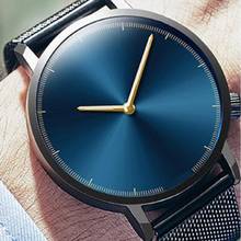 Relógio masculino de aço inoxidável, relógio de pulso esportivo fashion para homens, de quartzo e negócios 2024 - compre barato