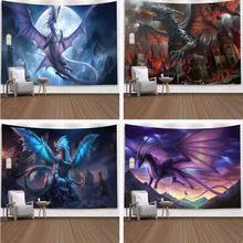 Purple Dragon Tapestry Wall Hanging Fantasy Theme Wall Artist Home Decoration Background Wall Cloth 2024 - buy cheap