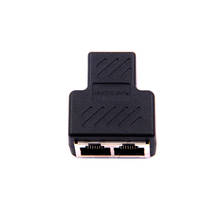 Adaptador divisor de red Ethernet LAN RJ45 de 1 a 2 vías, conector acoplador, extensor, adaptador de enchufe 2024 - compra barato