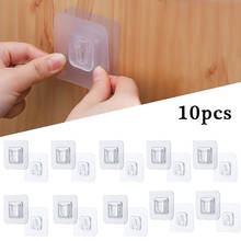 6/10/12pcs Double Sided Adhesive Wall Hooks Wall Hanger Transparent Suction Cup Sucker Hook Double-Sided Adhesive Wall Hooks 2024 - buy cheap