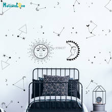 116 pcs/set Mystical Sun Moon Wall Decal Astrology Headboard Living Room Apartment Decor Removable Wall Art Sticker BB727 2024 - buy cheap