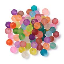 500pcs Transparent Round Frosted Glass Beads for Jewelry Making Handmade DIY Necklace Bracelet Colorful Frosty Bead Bulk 4/6/8mm 2024 - buy cheap