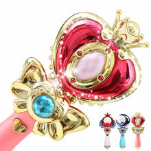 Cartoon Sailor Moon Magic Wand Luminous Toys Musical Star Fairy LED Light Up New Year Birthday Gift for Baby Princess Girl Child 2024 - buy cheap