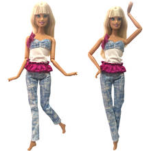 NK One-Conjunto de ropa para muñeca Barbie, Jeans diarios hechos a mano, traje informal, accesorios, el mejor regalo, 03A, 8X 2024 - compra barato