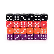 6 PCS 16MM Dices Rounded Corners Four-Color Transparent Dice BoardGame Drinking Digital Dice Gumbling Game 2024 - buy cheap