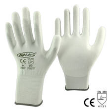 Высококачественные антистатические защитные перчатки для ладони с покрытием из искусственной кожи, 12 пар, Бесплатный тип DMF. 2024 - купить недорого