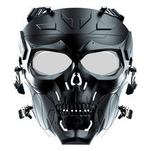 Máscara facial para airsoft, equipamento de caça ao ar livre, máscara tática de rosto para arma de água, paintball, óculos de proteção 2024 - compre barato