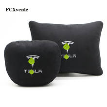 Space Memory Foam Car Seat Headrest Breathable Neck Pillow Cushion Soft Comfortable Lumbar Pillow for Tesla Model S 3 X Y 2024 - buy cheap