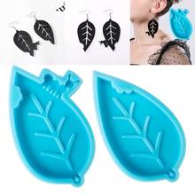 Ant Leaf Earrings Epoxy Resin Mold Keychain Necklace Pendant Silicone Mould DIY Crafts Jewelry Casting Tools 2024 - buy cheap