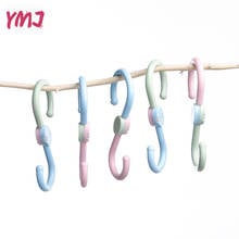 3Pcs Rotatable S-Shaped Hooks Kitchen Railing S Hanger Hook Clasp Holder Plastic Hooks For Hanging Clothes Handbag Hook & Rails 2024 - buy cheap