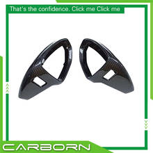 For-Audi A6 C8 A7 A8 A8L 2019-on Replacement Carbon Fiber Car Side Rearview Mirror Cover with/without Lane Assist 2024 - buy cheap