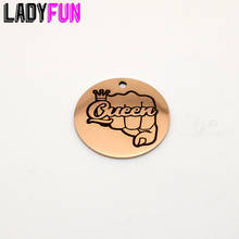 Queen Charm Stainless Steel Charms High Polish Mirror Surface Pendant 2024 - buy cheap