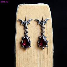 BOCAI-pendientes de plata de ley S925 con cristal de murciélago, joyería Popular, estilo Punk, con personalidad, 2020 2024 - compra barato