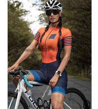 Jersey de Ciclismo de triatlón para mujer, traje de manga corta con almohadilla de GEL, Jersey de Ciclismo, mono de verano 2024 - compra barato
