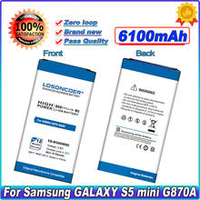 LOSONCOER 6100mAh EB-BG800BBE For Samsung S5 mini Battery Replacement For Samsung GALAXY S5 mini battery SM-G800H G870 SM-G800F 2024 - buy cheap