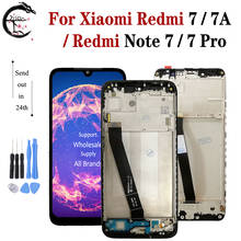 LCD For Xiaomi Redmi 7 7A Display With Frame Redmi Note 7 Screen Touch Digitizer Assembly Redmi7 Note7 pro Display Replacement 2024 - buy cheap