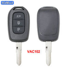 3 Button Remote Car Key Shell Case for Renault Duster  Twingo 3  Dokker  Trafic  Clio 4  Sandereo  Master 3  Logan VAC102 Blade 2024 - buy cheap