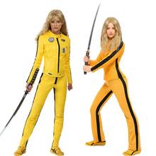 Movie Kill Bill The Bride Beatrix Kiddo Cosplay Costume Kung Fu Jumpsuit for Women Halloween Carnival Mardi Gras Costumes 2024 - buy cheap