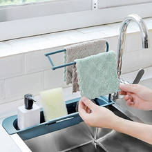 Multifunctional Telescopic Sink Rack Corner Sink Drain Basket Bowl Sponge Holder Top Quality PP Rack Kitchen Storage Organizer 2024 - buy cheap