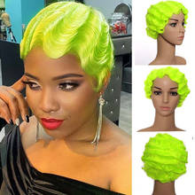 SHANGKE Hair Short Curly Synthetic Wigs For  Women Short  African American Wigs Women Heat Resistant Hair 2024 - buy cheap