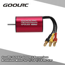 High-efficiency GoolRC S2440 4000KV Sensorless Brushless Motor for 1/18 1/16 RC Car RC Spare Parts Accessories 2024 - buy cheap