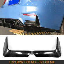 DRY Carbon Rear Bumper Lip Flaps Splitters for BMW F80 M3 F82 F83 M4 Sedan Coupe 2014-2019 Car Rear Bumper Splitters Winglet 2024 - buy cheap