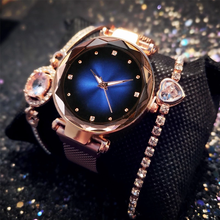 Simple Ladies Watch Set Magnetic Mesh Band Crystal Fashion Watches Women Gifts Hot Sales Wristwatches reloj mujer montre femme 2024 - buy cheap