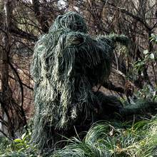 3D Withered Grass Ghillie Suit 4 PCS Sniper Military Tactical Camouflage Clothing Hunting Suit Army Hunting Clothes Birding Suit 2024 - buy cheap