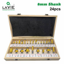 24PCS 8mm Shank DIY Woodworking Router Bits Set Milling Cutter for Wood Flush Straight Chamfer Trimming Engraving Tool MC02012 2024 - buy cheap