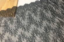 Широкий 150 см Нежный маленький костяной линии ресниц, кружевная ткань для вышивки, DIY аксессуары для шитья одежды 2024 - купить недорого