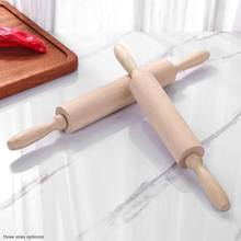 Rodillo de madera maciza para hornear galletas, utensilios de cocina, tamaño S, M 2024 - compra barato