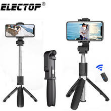 Bluetooth Selfie Stick with Tripod Plastic Alloy Self Stick Selfiestick Phone Smartphone Selfie-Stick for Iphone Samsung Huawei 2024 - купить недорого