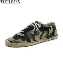 Mocasines De lona De camuflaje para hombre, Zapatos informales De no cuero, alpargatas De pescador, De diseñador 2024 - compra barato