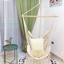 Canvas Swing Hanging Hammock Cotton Rope Tassel Tree Chair Seat Patio Outdoor Indoor Garden Bedroom Safety Hanging Chair 2024 - buy cheap