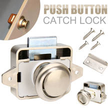 1pc Button Catch Lock Zinc Alloy Cupboard Door Knob Caravan Latch Button Locks For Furniture Hardware 2024 - buy cheap