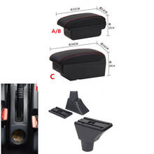 For Renault Sandero Stepway armrest box central Store content Storage box armrest box USB interface 2024 - buy cheap