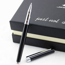 Jinhao 126 High Quality Black Silver Rollerball Pen 0.7mm Black Ink Refill Metal Ballpoint Pen for Student School Supplies 2024 - buy cheap