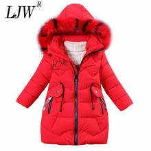 NEW Girl Winter Cotton-Padded Jacket Children's Fashion Coat Kids Outerwear Baby's warm down jacket Children Clothing 4-12 years 2024 - buy cheap